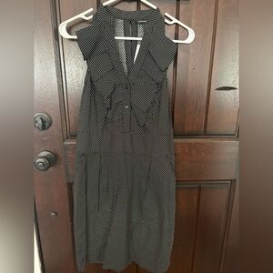 Express Monochrome Asymmetrical Dress